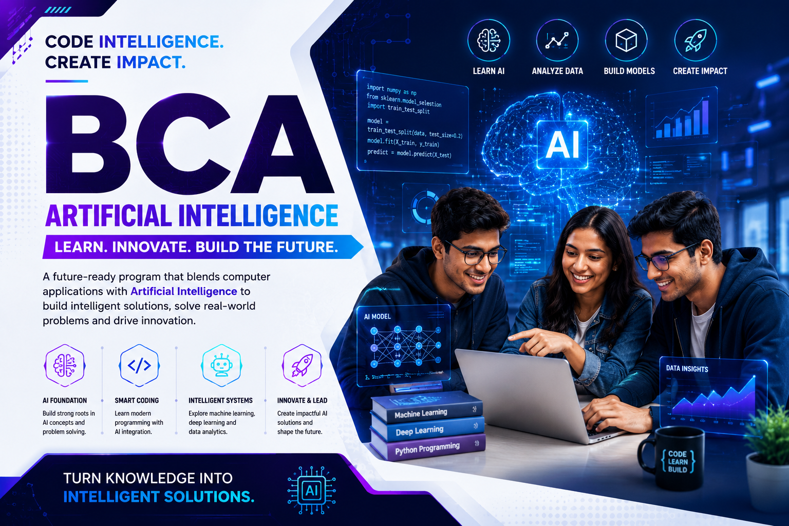 BCA in Artificial Intelligence & Machine Learning